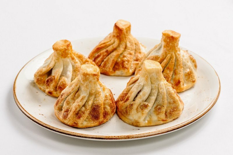 Хинкали жареные свинина - говядина Хинкали жареные свинина - говядина